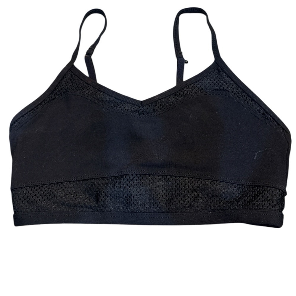 Lorna Jane Women's Black Sport Trim Bra with tback clips